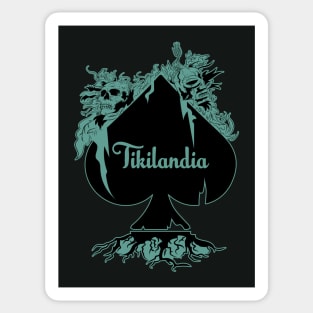 Tikilandia Playing Cards Ace of Spades 2 Sticker